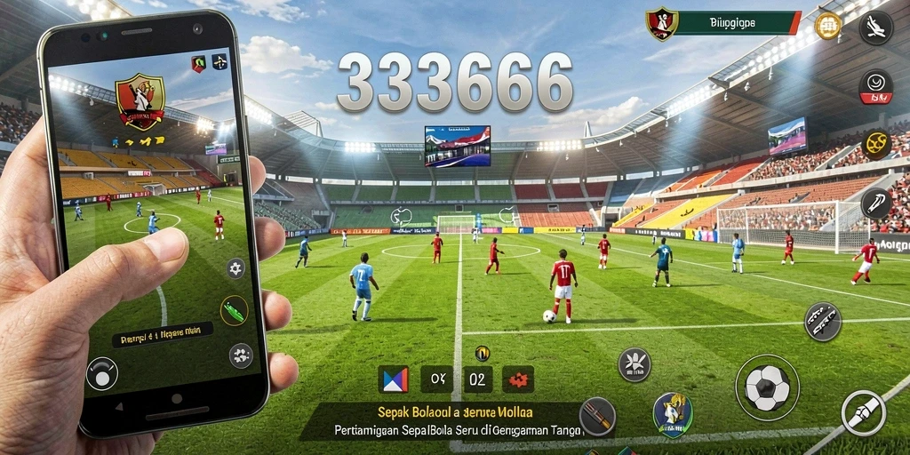 Gameplay seru dalam pertandingan sepak bola di 333666.