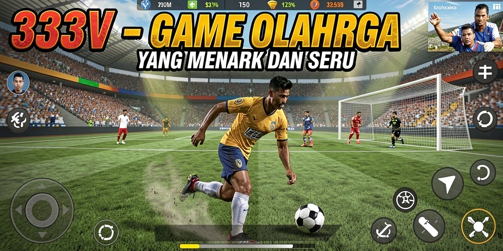Tampilan gameplay seru dari game olahraga 333V.