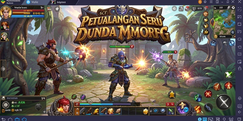 Gameplay seru dalam dunia petualangan MMORPG 6CF.