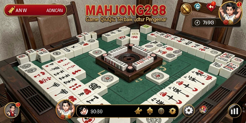 Tampilan gameplay QiuQiu yang mengasyikkan di MAHJONG288.