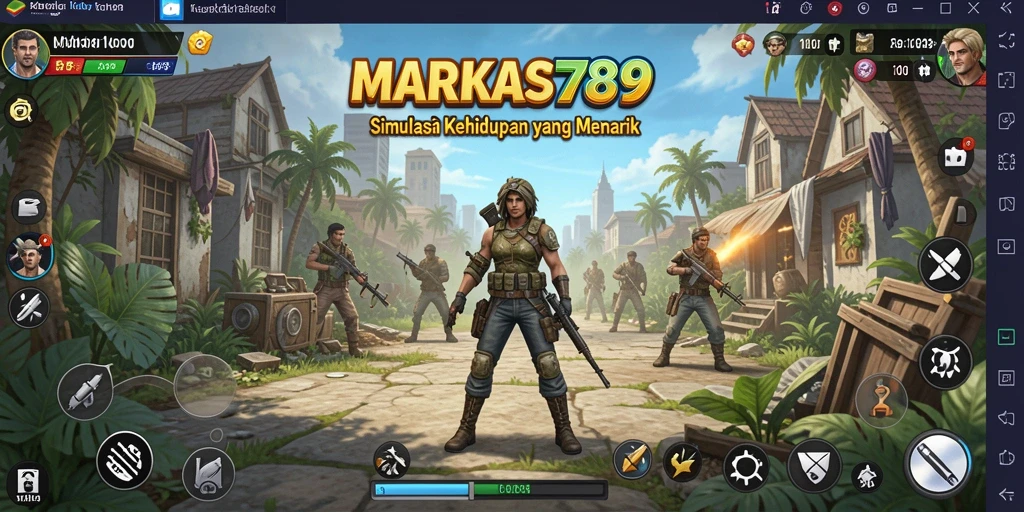 Tampilan gameplay MARKAS789 yang menarik dan realistis.