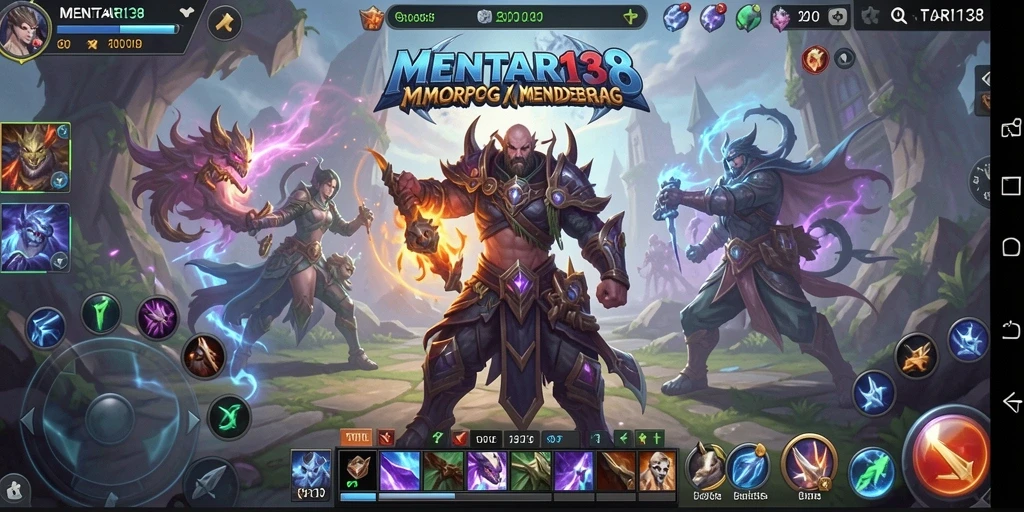 Screenshot gameplay MENTARI138 menampilkan aksi pertempuran epik di dunia MMORPG.
