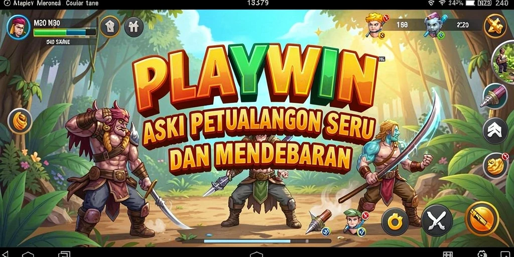 Tampilan aksi mendebarkan dari gameplay <strong>PLAYWIN</strong> yang menantang.