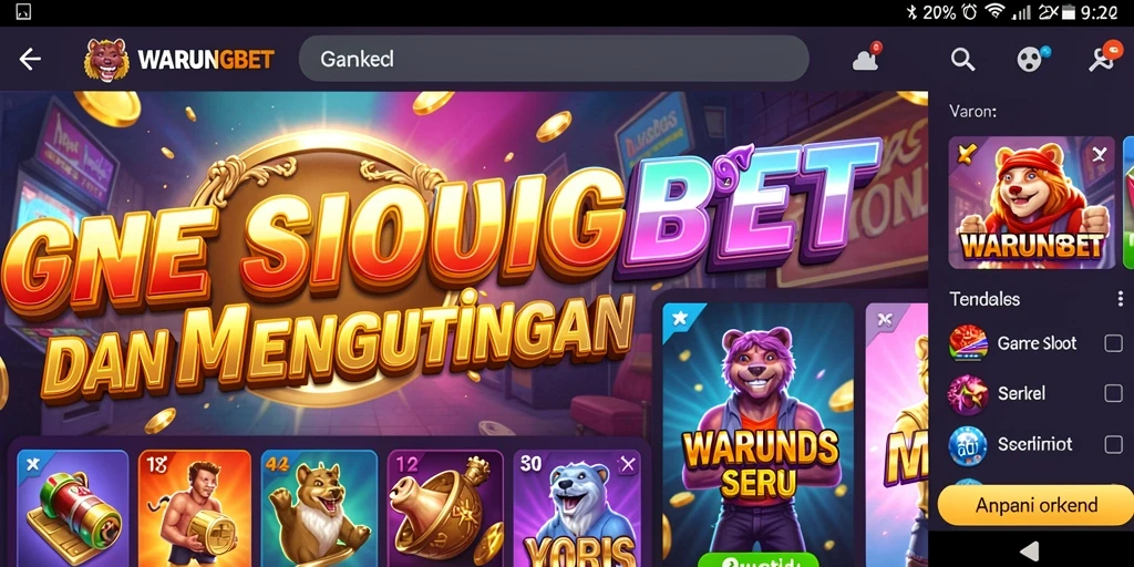 Tampilan gameplay Slot yang menegangkan dan penuh warna.