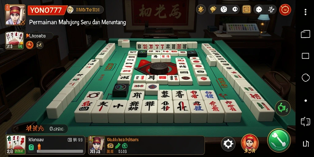 Tampilan menarik dari gameplay YONO777 Mahjong.
