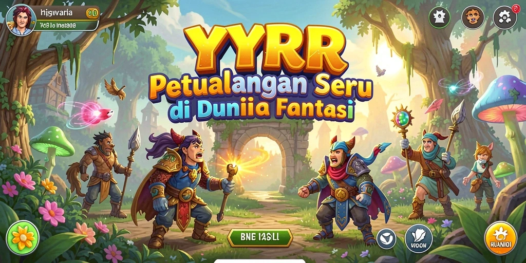 Screenshot utama YYRR menampilkan momen seru gameplay petualangan.